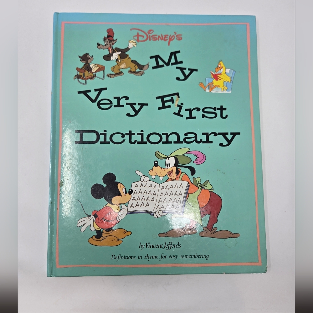 Disney My Very First Dictionary 1992 Edition by Vincent Jefferds